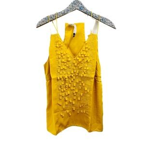 Sachin + Babi Daisy Tank Top 10 yellow lemon NWT